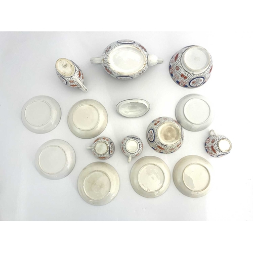 817 - Thomas Wolfe, a Stafforshire part tea set, circa 1800, made by Factory Z (Thomas Wolfe), including t... 