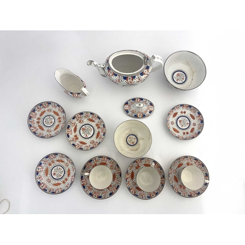 817 - Thomas Wolfe, a Stafforshire part tea set, circa 1800, made by Factory Z (Thomas Wolfe), including t... 