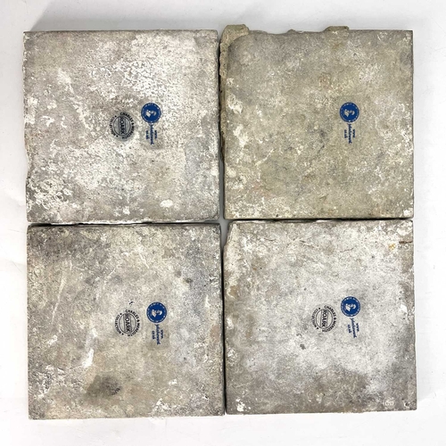 836 - A set of four London Delft tiles, circa 1750 (4)