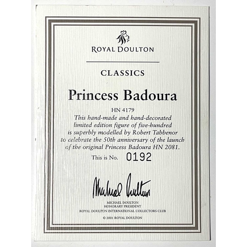 164 - Robert Tabbenor for Royal Doulton, a limited edition figure, Princess Badoura from the Classics rang... 