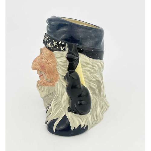 191 - Stanley James Taylor for Royal Doulton, a character jug, The Wizard D 6862, highlighted in silver, 1... 