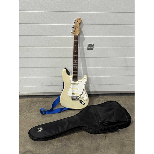 664 - An Encore Memphis strat style guitar in 