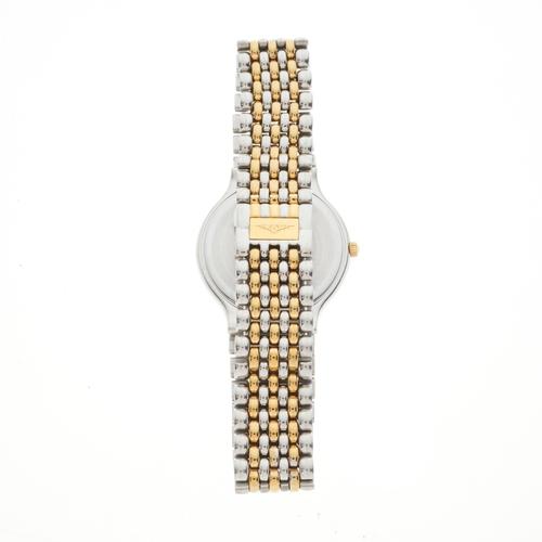 227 - Longines, a stainless steel and gold plated Grand Classic bracelet watch, reference L.5.631.3, quart... 
