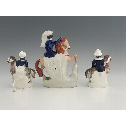 1015 - A Staffordshire royal figure group, circa 1850, modelled as the Princess Royal and the Prince of Wal... 