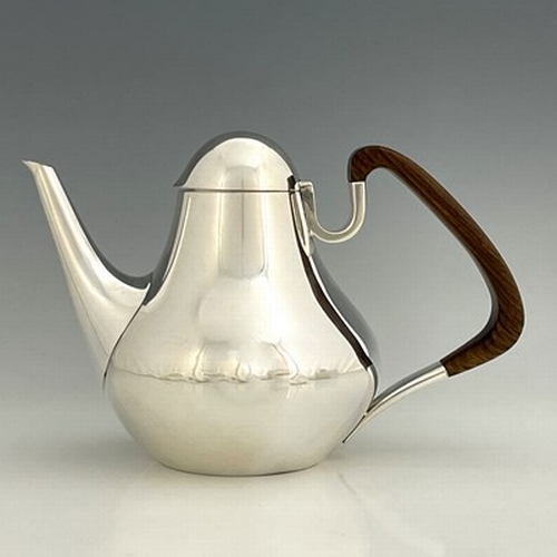 113 - Henning Koppel for George Jensen, a Danish Modernist silver coffee pot, model no.1017, designed 1952... 