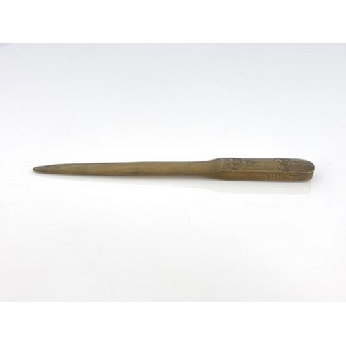 134 - Antoinette Krasnik for K.K. Kunst Erzgiesserei, Wien, a Secessionist bronze letter opener, circa 190... 