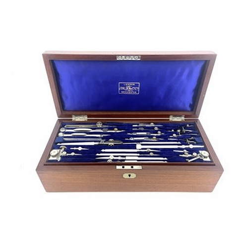 244 - Architectural interest, a J. Halden & Co Ltd Manchester presentation case of drawing instruments, ci... 