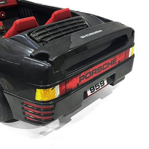 253 - A scarce T.T. Toys (Italy) children's electrically operated Porsche 959 Turbo, circa 1989-1990, blac... 