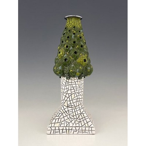 318 - After Antonio Gaudi, a pair of Art Bona candlesticks, limited editions, 28cm high, boxed with certif... 