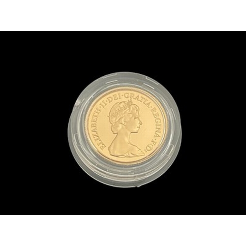 60 - Elizabeth II, a 1984 gold proof full sovereign, in Royal Mint case of issue with certificate, 8.00g