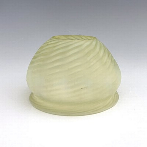 683 - An Arts and Crafts opalescent glass light shade, probably James Powell and Sons for W A S Benson, sq... 