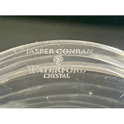 777 - Jasper Conran for Waterford Crystal, a Strata glass bowl, circa 2005, footed hemispherical form, cut... 