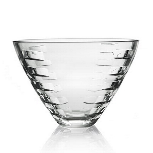 778 - Daniel Whittard for Edinburgh Crystal, a Stratus cut glass bowl, from the Edge range, circa 2000, ro... 