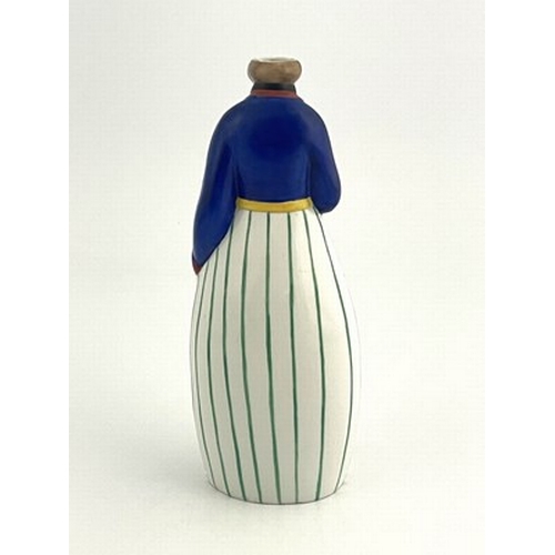 828 - J Bastard for Robj, an Art Deco novelty figural bottle flask, circa 1925, modelled as a Dutch man ho... 