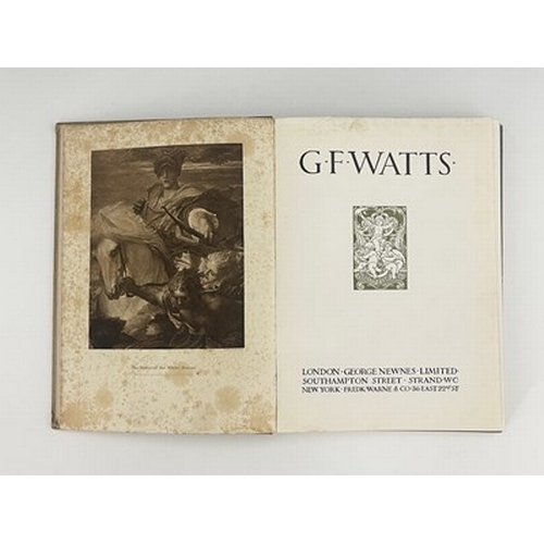 84 - C R Ashbee interest, a personal copy of G F Watts book, from the library of C R Ashbee, given in 190... 