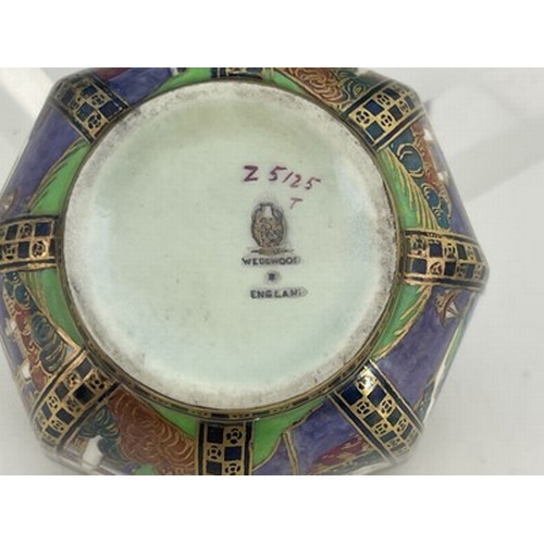 868 - Daisy Makeig-Jones for Wedgwood, a small Fairyland lustre octagonal bowl, Pixies on Toadstools inter... 