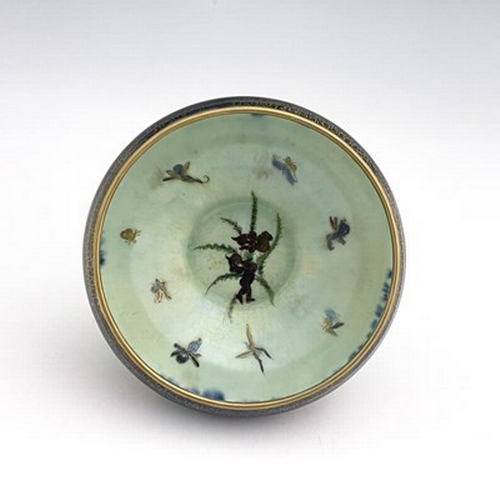 874 - Daisy Makeig-Jones for Wedgwood, a Fairyland lustre Empire bowl, Leapfrogging Elves, Z4968, with Elv... 