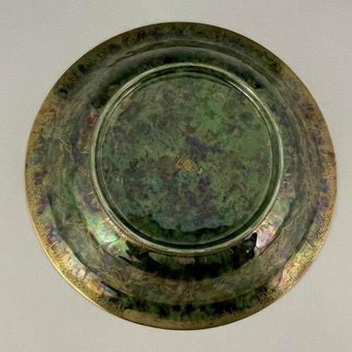 882 - Daisy Makeig-Jones for Wedgwood, a Fairyland lustre Lily tray, Garden of Paradise, Variation I desig... 