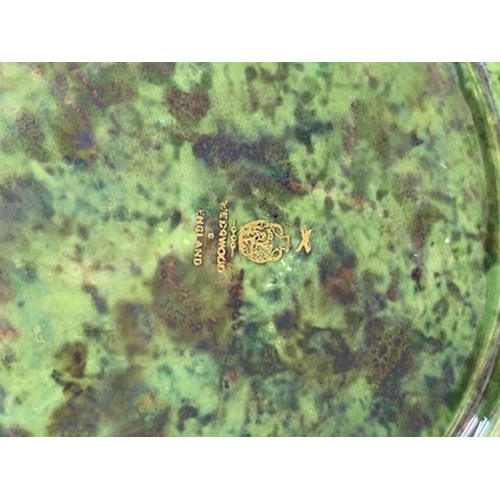 882 - Daisy Makeig-Jones for Wedgwood, a Fairyland lustre Lily tray, Garden of Paradise, Variation I desig... 