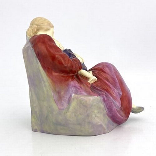 885 - Leslie Harradine for Royal Doulton, Contentment, HN1323, modelled as a mother and child asleep, pink... 