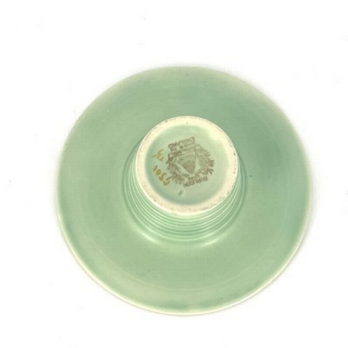 889 - Harold Bennett for Burleigh Ware, an Art Deco posy bowl, circa 1935, wide brimmed with stepped conic... 