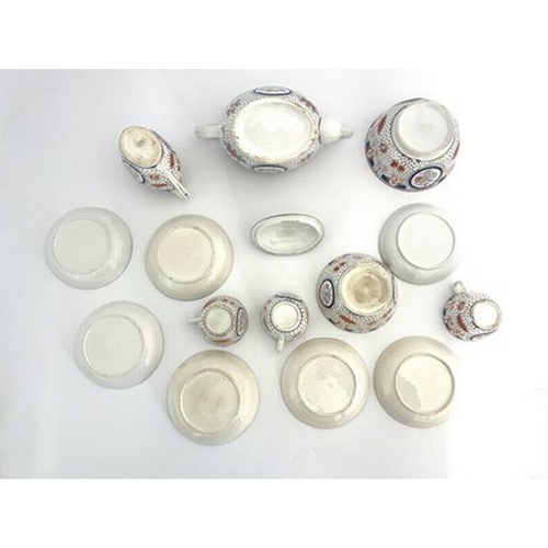 977 - Thomas Wolfe, a Staffordshire part tea set, circa 1800, made by Factory Z (Thomas Wolfe), including ... 