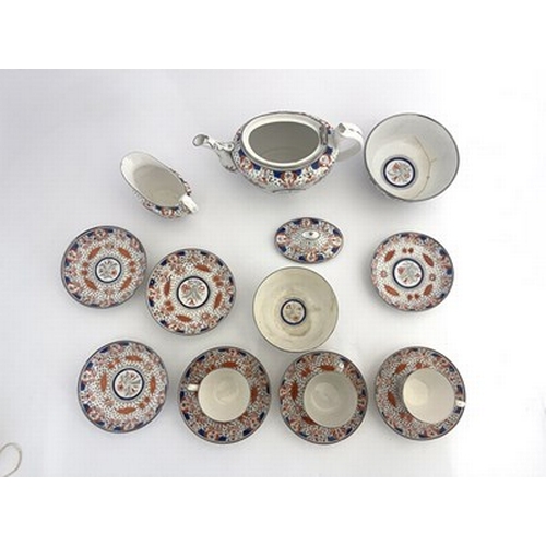 977 - Thomas Wolfe, a Staffordshire part tea set, circa 1800, made by Factory Z (Thomas Wolfe), including ... 