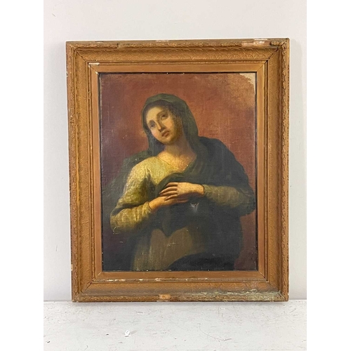 451 - Italian School, 19th Century, The Madonna, oil on canvas, 62 by 50cm, gilt frame