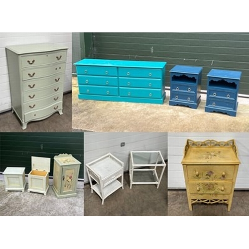 1033 - A collection of painted furniture