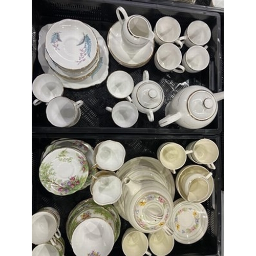 116 - A collection British ceramic tea sets and sundry china, including floral designs with gilding, a Sta... 