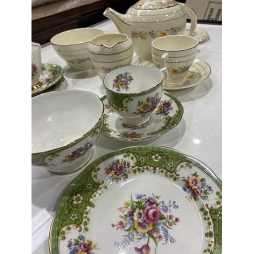 116 - A collection British ceramic tea sets and sundry china, including floral designs with gilding, a Sta... 