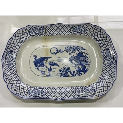 118 - A collection of British ceramics including Booths, J Jackson & Co Willow Pattern serving dish circa.... 