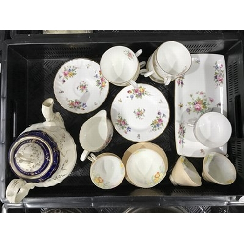 42 - A collection of British ceramics including tea wares including Paragon Wall pattern tea cups, saucer... 