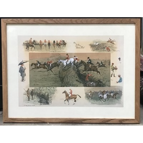 792 - Charles Johnson Payne (Snaffles) (British, 1887-1967), An Irish Point-to-Point, colour print, 32 by ... 