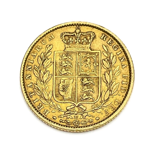 105 - Victoria, Sovereign, 1863, Die No. 15. S3853