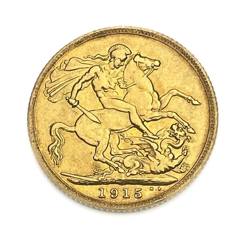 134 - George V, Sovereign, 1915. S3996