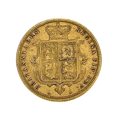 153 - Victoria, Half Sovereign, 1885. S3861