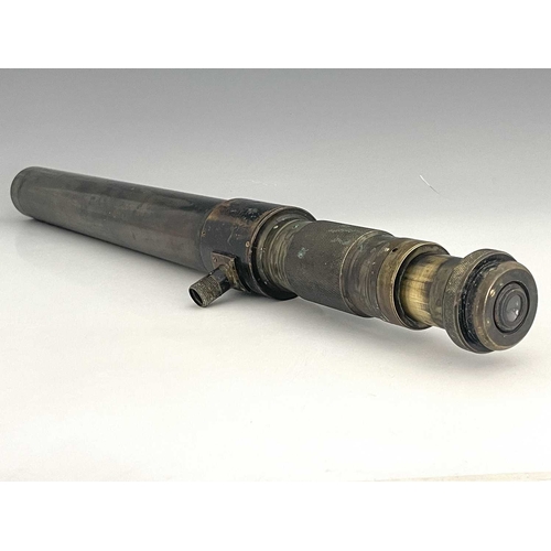 307 - A WWI Ross of London sighting telescope, blackened brass barrel with 'Change of Power' adjustment, N... 