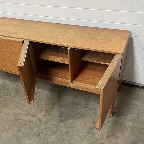 333 - A Gordon Russell oak sideboard, 1960s,183cm wide, 50cm deep, 73 cm high