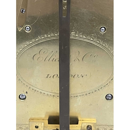 345 - Ellicott & Company, Royal Exchange, London, a Regency mahogany bracket clock, arched case with brass... 