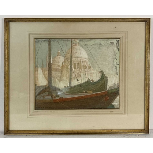 425 - Walter Herbert Allcott (British, 1880-1951), Venice, signed and dated 1905 l.l., indistinctly titled... 