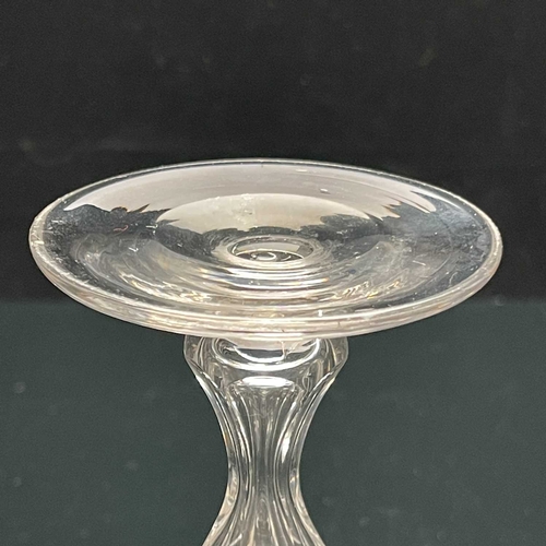 510 - A Stourbridge engraved glass goblet, probably Richardson circa 1840, the rounded bowl decorated with... 