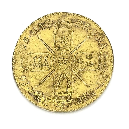 72 - Guinea, William III, 1695. S.3458