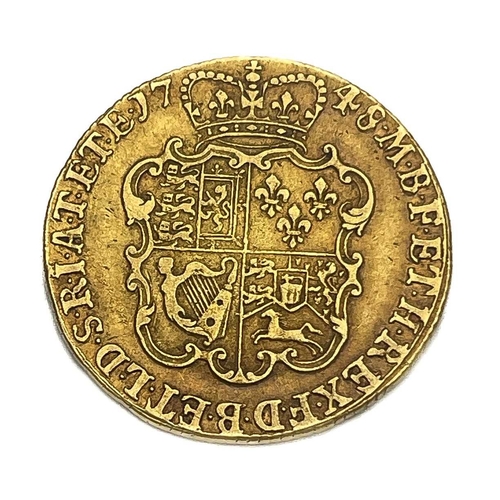 76 - Guinea, George II, 1748. S.3680