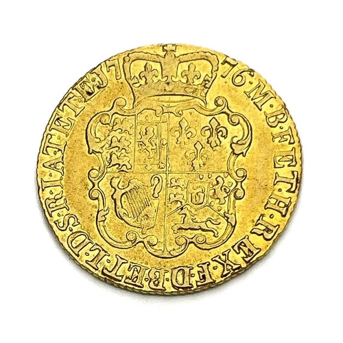 80 - Guinea, George III, 1776. S.3728