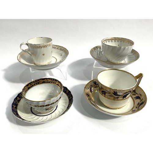 143 - A collection of late 18th and early 19th-century English ceramics including tea bowls, cups, coffee ... 