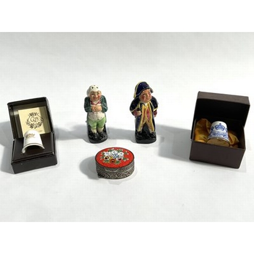 16 - Ceramics including a Royal Doulton figurine from The Winnie the Pooh collection, 8.5cm high, two 19t... 