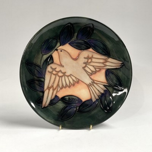 170 - A Walter Morefroft for Moorcroft, Dove Year plate, second series, second edition, circa 1993, limite... 