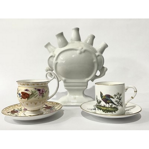 222 - A Royal Worcester, Cabinet flowers, tea cup and saucer from the Connoissew collection, together with... 