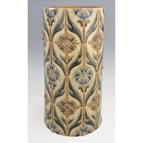 233 - A Doulton Lambeth decorative stoneware pipe section, circa 1870s, sgraffito decorated with geometric... 